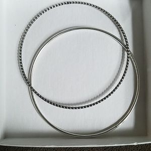 Sterling silver bangle bracelets